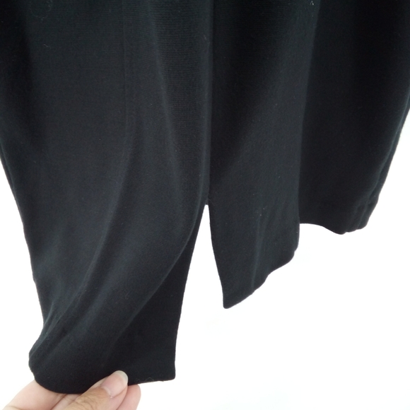 Express Little Black Dress Scoop Neck Mini Gold Zipper Vent XS - Picture 9 of 11